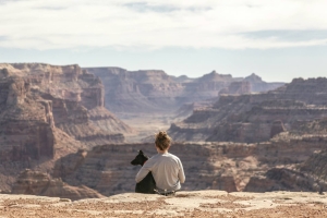 Mit dem Hund am Grand Canyon